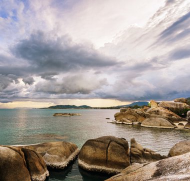 güzel tropikal peyzaj. Samui Adası, Tayland