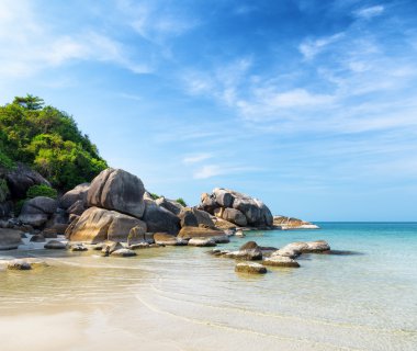 güzel tropikal peyzaj. Samui Adası, Tayland