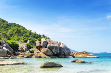 güzel tropikal peyzaj. Samui Adası, Tayland