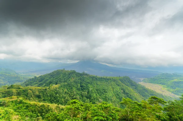 Mount Batur. Active volcano in Bali, Indonesia — Stock Photo, Image