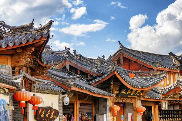 Lijiang Yunnan Eyaleti Çin Ekim 2015 Eski Lijiang Kasabasındaki Otantik — Stok fotoğraf