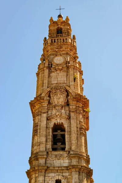 Порто Португаль Августа 2014 Года Колокольня Torre Dos Clerigos Является — стоковое фото