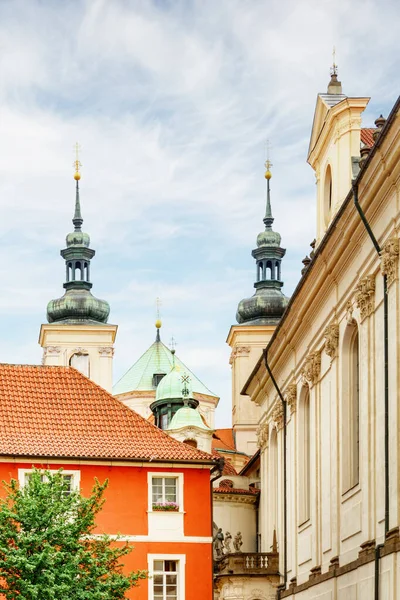 Widok Katedrę Klemensa Starym Mieście Pradze Republika Czeska Stare Miasto — Zdjęcie stockowe