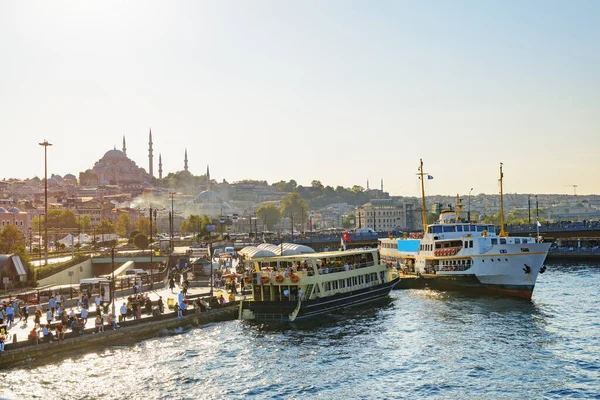 Skyline Estambul Increíble Vista Del Cuerno Oro Estambul Destino Turístico —  Fotos de Stock