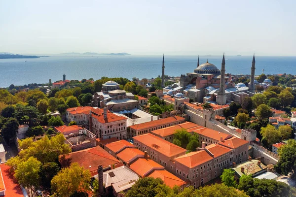 Impressionante Vista Aerea Della Sophia Hagia Palazzo Topkapi Istanbul Turchia — Foto Stock