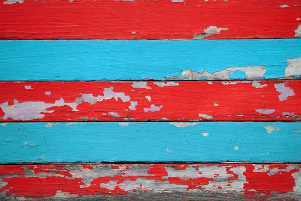 Red and blue grunge wood — Stock Photo, Image