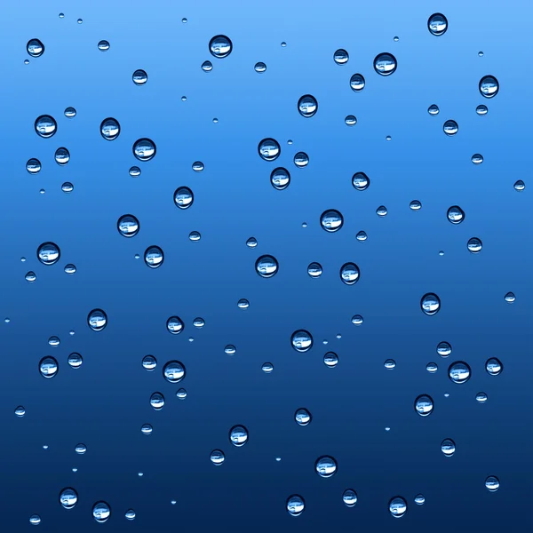Dešťové kapky na sklo — Stock fotografie