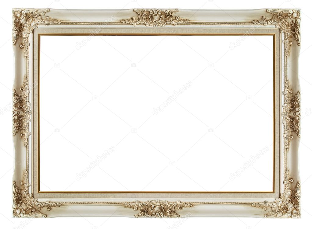 Vintage frame on white background