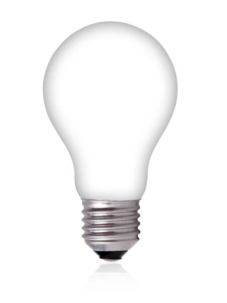 Empty Light Bulb on white background — Stock Photo, Image