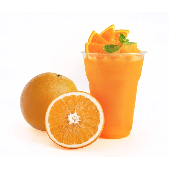 Orange Smoothie on white background — Stock Photo, Image