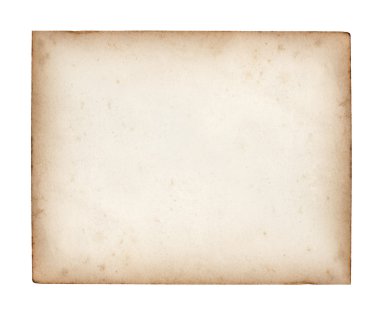 beyaz zemin üzerine eski not kağıdı