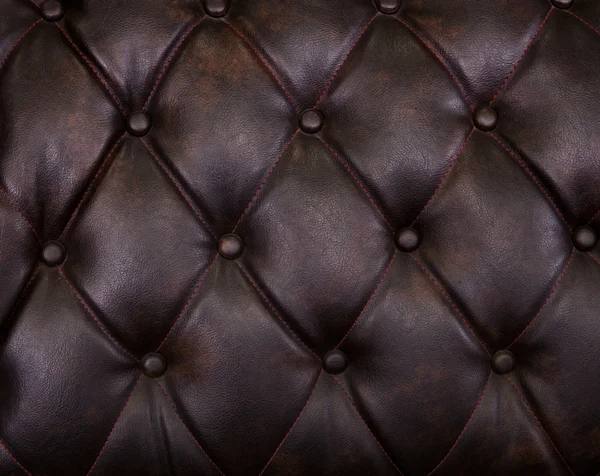 Patrón de tapicería de cuero genuino marrón —  Fotos de Stock