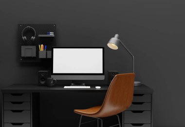 Laptop klavyesinde Altın Bitcoinler, 3 boyutlu illüstrasyon