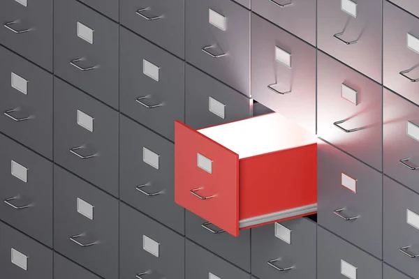 Шкафы Открытым Фоном Ящиков Office Document Data Information Archive Storage — стоковое фото