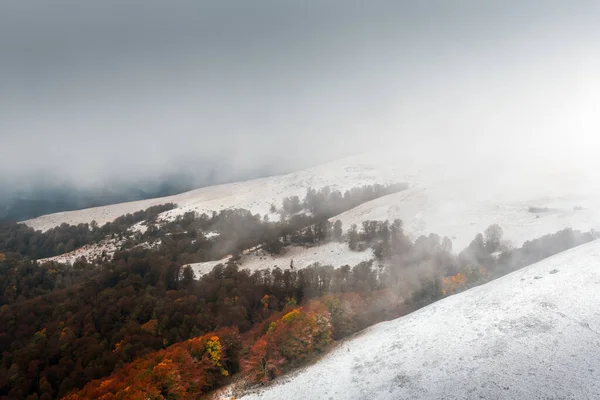 Úžasná scéna na podzimních horách — Stock fotografie