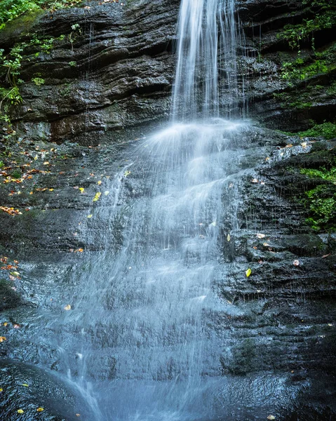 Beautiful waterfall on autumn forest — Stock Photo, Image