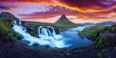 Kirkjufellsfoss ile görkemli manzara
