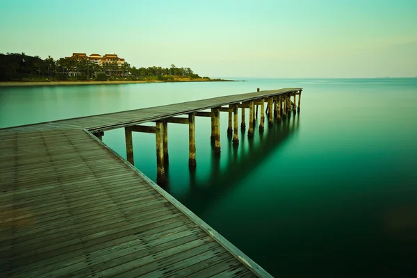 Long exposure of the jetty — Stock Photo, Image