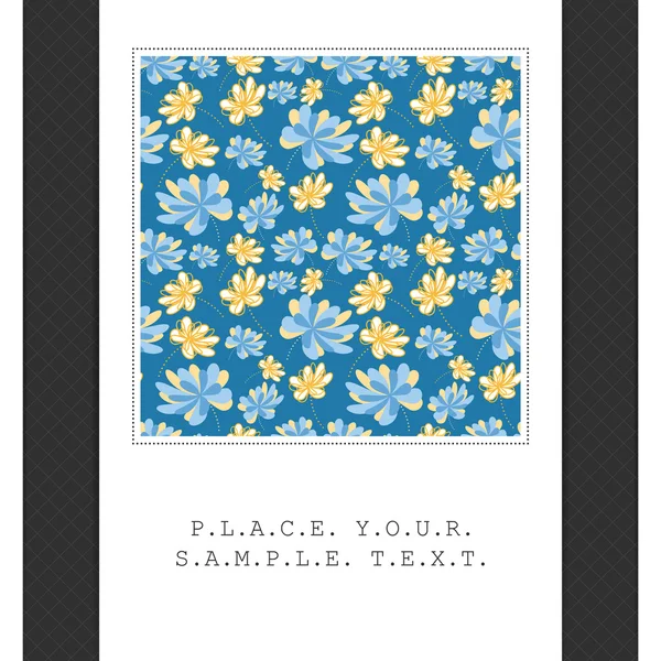 Tarjeta floral — Archivo Imágenes Vectoriales