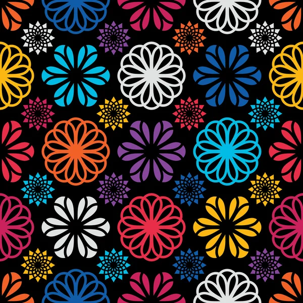 Floral sin costura — Vector de stock