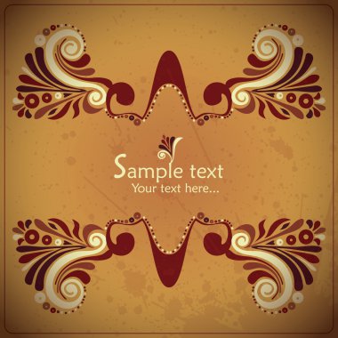 Retro çiçek sorunsuz geçmiş. desen