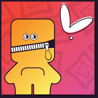 canavar retro zemin üzerine