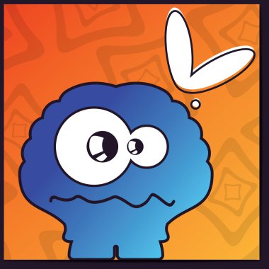 canavar retro zemin üzerine