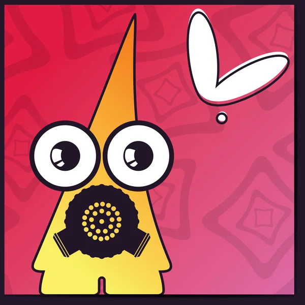 canavar retro zemin üzerine