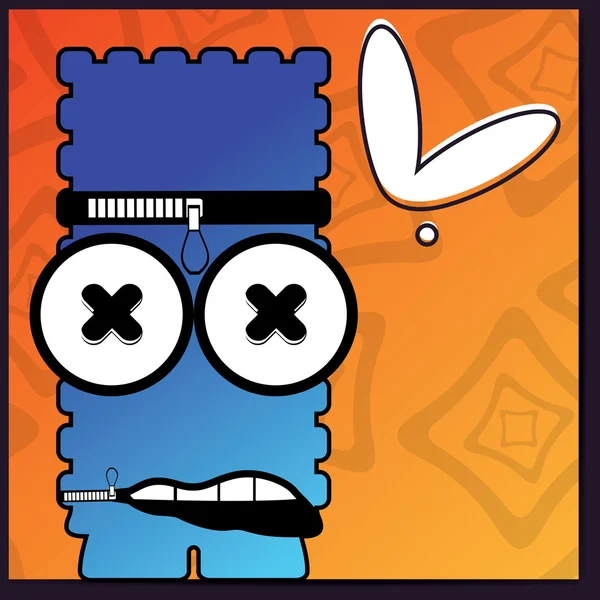 canavar retro zemin üzerine