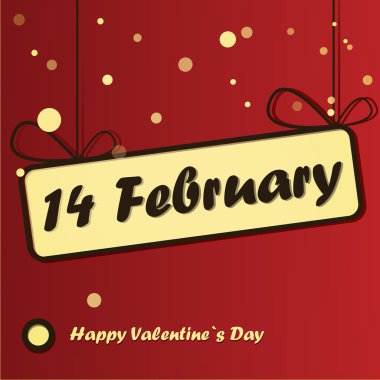 Sevgililer günü kartı.