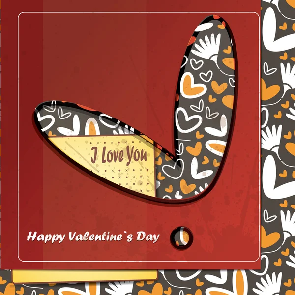 Valentin napi kártya — Stock Vector