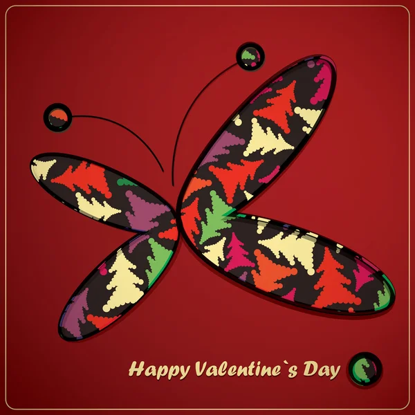 Valentines Day card — Stock Vector