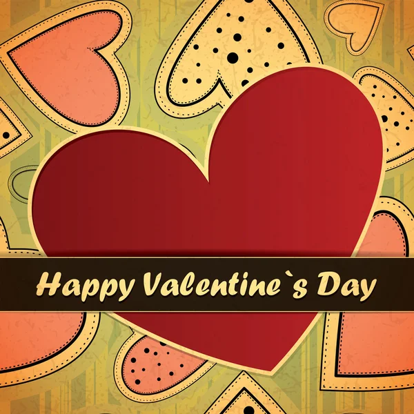 Valentines day card — Stock Vector