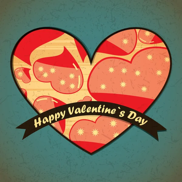 Tarjeta de San Valentín — Vector de stock