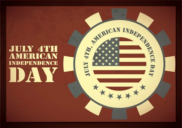 Independence Day- 4 of July - grunge background — Stock Vector