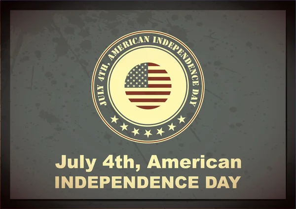 Día de la Independencia - 4 de julio - Grunge background — Archivo Imágenes Vectoriales