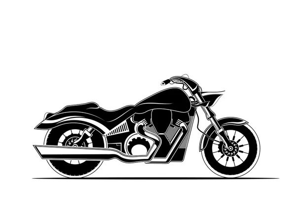 Classic Motorcycle — Stock Vector