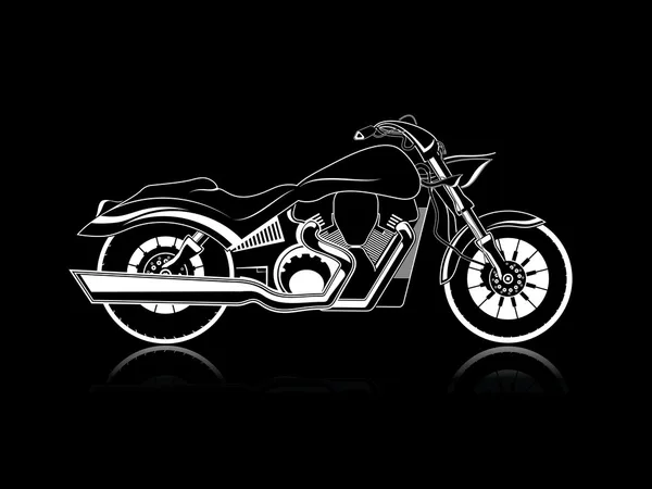 Klassisk motorcykel — Stock vektor