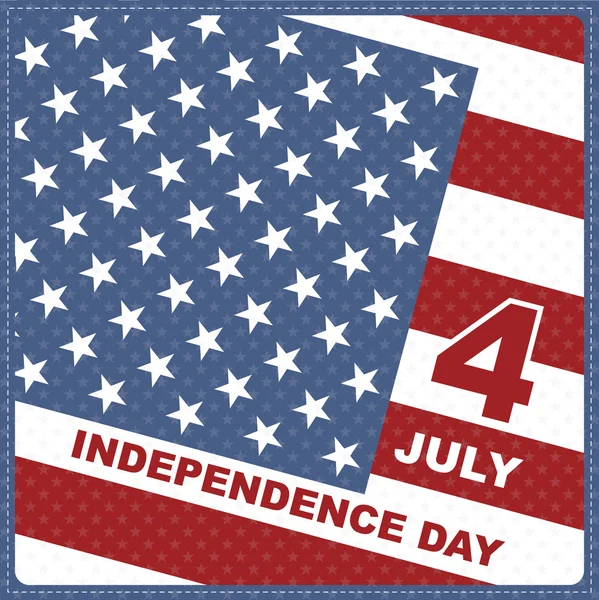 7 月の独立記念日 — ストックベクタ