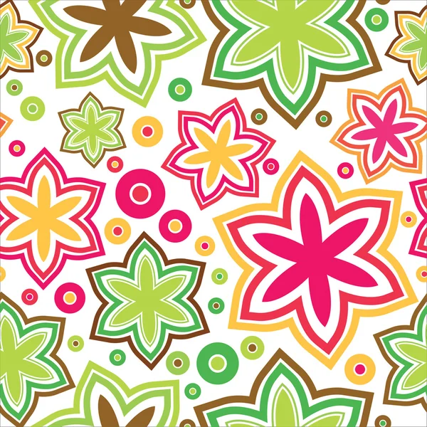 Flowers - seamless pattern — Stock Vector