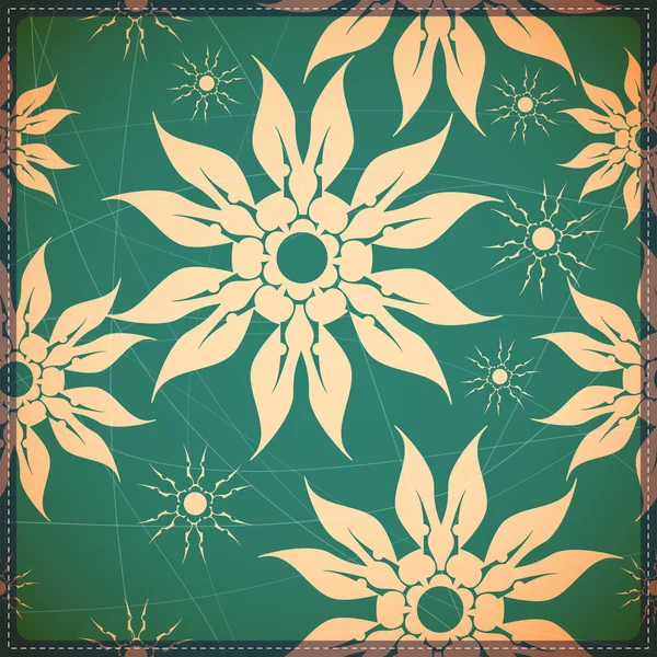 Kaart met kleurrijke bloemen — Stockvector