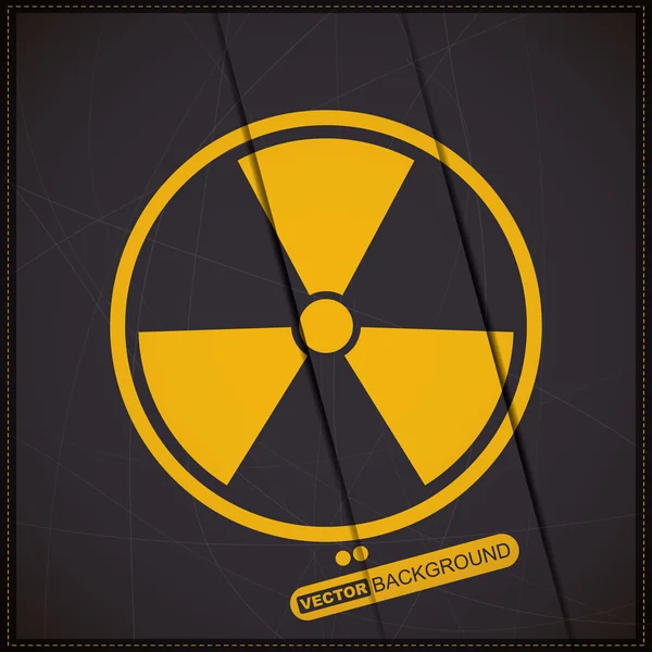 Fondo de alerta de peligro nuclear — Vector de stock