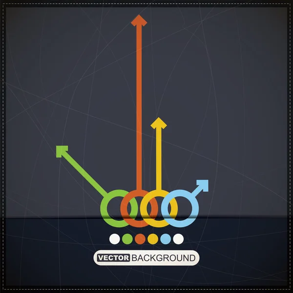 Абстрактний фон зі стрілками — стоковий вектор