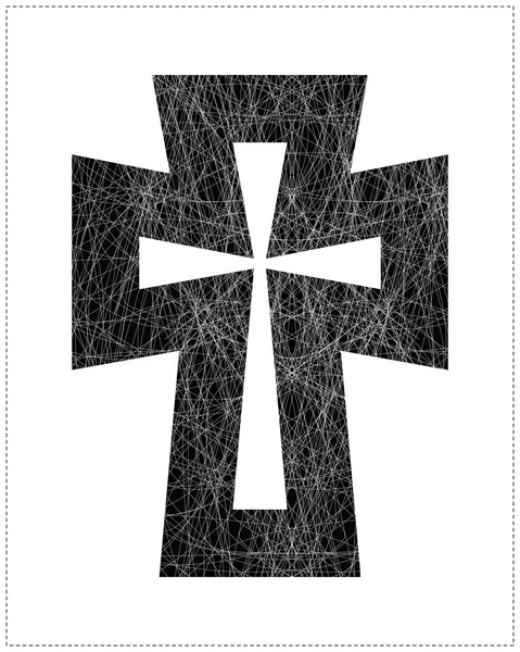 Croix noire — Image vectorielle