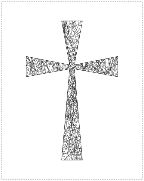 Cruz negra — Archivo Imágenes Vectoriales