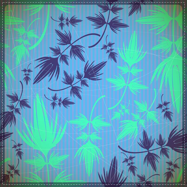 Fondo floral decorativo — Vector de stock