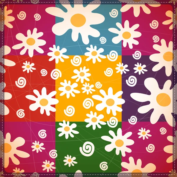 Fundo floral decorativo — Vetor de Stock