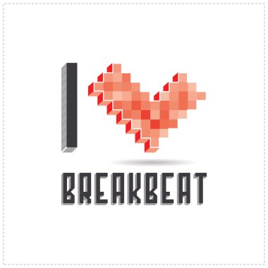 breakbeat üzerinde beyaz artalanları seviyorum
