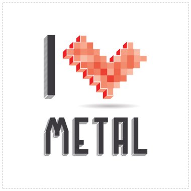 metal üzerinde beyaz artalanları seviyorum