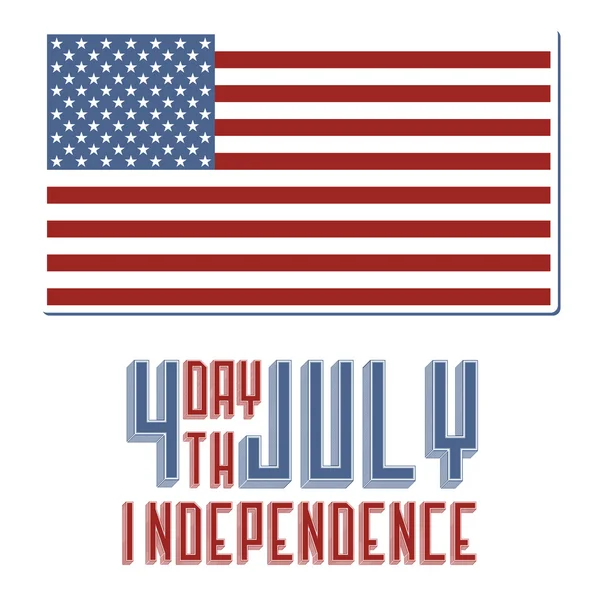 Jour de l'indépendance de l'Amérique — Image vectorielle